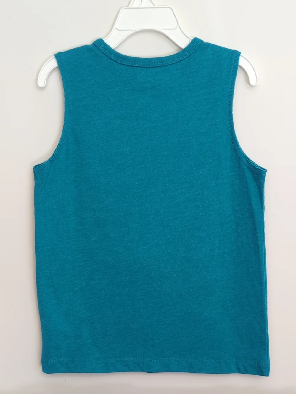 3/$20🌟 OshKosh B'gosh Boy's Teal Raw Cut T-Rex Dinosaur Graphic Tank Size 6